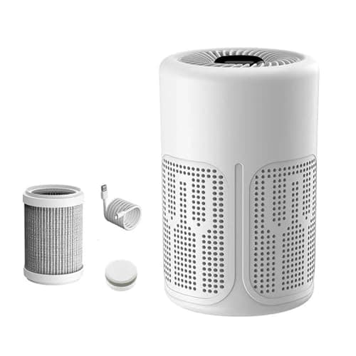 Compact Home Air Purifier, Air Purifier Filter, Air Purifiers for Home, Air Purifiers for Bedroom– Quiet & Energy-Efficient – Allergies & Pet Hair Solution, Odor, Dust, Office, Desktop