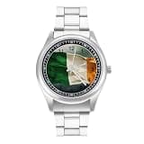 NTVOWPZO Three-Hand Analog Stainless Steel Watches for Men Easy Reader