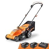 LawnMaster CLMF4817E 48V MAX Brushless Mower with 2X24V MAX 4.0Ah Battery and a Dual Charger