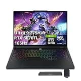 Lenovo Legion Pro 5 16" WQXGA 165Hz Gaming Laptop, Intel Core Ultra 9 275HX, GeForce RTX 5070 Ti 12GB GDDR7, 16GB DDR5, 2TB Storage (1TB SSD+1TB Docking Station), Backlit Keyboard, Win 11 Pro, Black