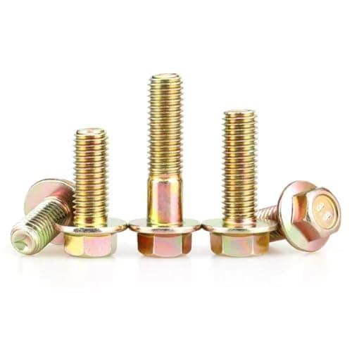 M5 M6 M8 M10 M12 8.8 Grade Color Zinc Outer Hexagonal Head Bolt Hexagonal Screws GB5787 Thread Length 8mm-100mm(70mm,M6-Half thread-5pcs)