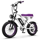 AMYET V9-G60 Electric Bike for Adults, Peak 1500W Moped Ebike with Removable Battery 48V 20Ah(960WH), 20" Fat Tire Dirt E Bike Adults, E Bikes for Adults Electric with UL 2849 Certified (Purple)