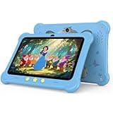 Kids Tablet, 7 inch Android Tablets for Kids, 6GB+32GB (512GB expand) Kids Learning Tablet with SIM Card Slot & Case, WIFI, Parental Control, Eye Protection, Dual Camera, 3G/2G Cellular Network, Blue