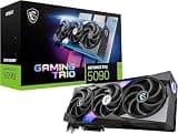 MSI GeForce RTX 5090 32G GAMING TRIO OC Graphics Card - RTX 5090 GPU, 32GB GDDR7 (28Gbps/512-bit), PCIe 5.0 - TRI FROZR 4 (3 x STORMFORCE Fan), Gaming & Silent mode - HDMI 2.1b, DisplayPort 2.1b