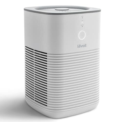LEVOIT Air Purifier for Bedroom Home Dorm, AHAM VERIFIDE, Freshens Small Room with Aroma Pad, For Smoke, Pollen, Pet Dander, Odor, Dust, Office, Desktop, 1 Pack, White