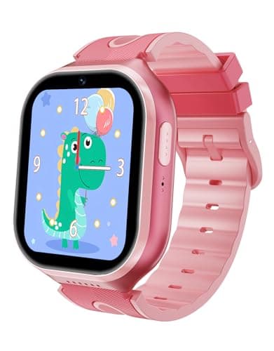 Smart Watch for Kids, Girls Gifts Toys for Age 5-12, Kids Watch with Games Camera Vedio Music Player Voice Recorder Alarm Clock Calculator Pedometer Birthday Gifts for Ages 7 8 9 10 12 (Soft Pink)