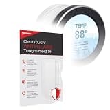BoxWave Screen Protector Compatible With WOWNOVA Circular Temp Monitor (2.1 in) - ClearTouch Anti-Glare ToughShield 9H (2-Pack), Anti-Glare 9H Tough Flexible Film Screen Protector