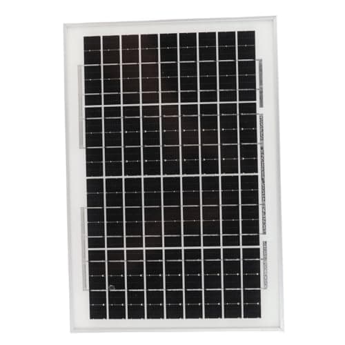Solar Panel 10W Monocrystalline 18V Waterproof Pre Drilling Outdoor - High Conversion Efficiency, Compact Design, Ideal for Off Grid Lighting and Camping