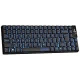 CHONCHOW Wireless Keyboard, Rechargeable Mini Quiet Keyboard, Thin Tenkeyless Design, 87 Key RGB Backlit, Small Compact Keyboard, Light Up Mechanical Feel Keyboard for Xbox PS4 PS5 PC Laptop Gamer
