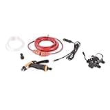 Hyuduo Portable Electric Car Washer 12V High Pressure Water Pump 130PSI with Pressure Relief Safety System for Car Cleaning Home Washing