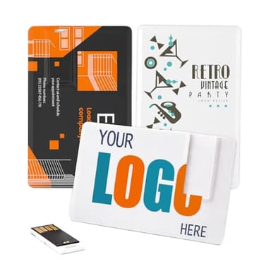 JBOS Custom 8GB Credit Card USB Flash Drive 10 Pack,Bulk Detachable USB Stick Card, Personalized Logo Wallet Size USB 3.0 Memory Stick, Removable Connector Design for Corporate Branding
