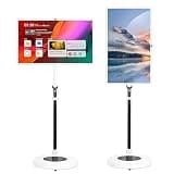 TYYZDM 24"/27"/32" Portable Tv,Wireless Casting, 4+64gb/8+128gb,10-Point Touch Screen Monitor for Home Office Gym Built-in 8000/13500/15000mah Battery,5-8H Playtime(32in,8+128GB(1080P))