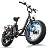URLIFE 20" Fat Tire Electric Bike for Adults, 80-100 Mile Range, 48V 15.6AH Removable Battery, 7-Speed All-Terrain Electric Bicycles for Commute, UL 2849 Certified (Black)