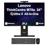 ME2 Customized PC, Created Using Lenovo ThinkCentre M70a Gen 6 Business AIO 24" IPS FHD Display (Intel Ultra 5 245T vPro, 16GB, 32GB, 64GB DDR5, 512GB, 1TB, 2TB PCIe SSD, Intel Graphics, Win 11 Pro)