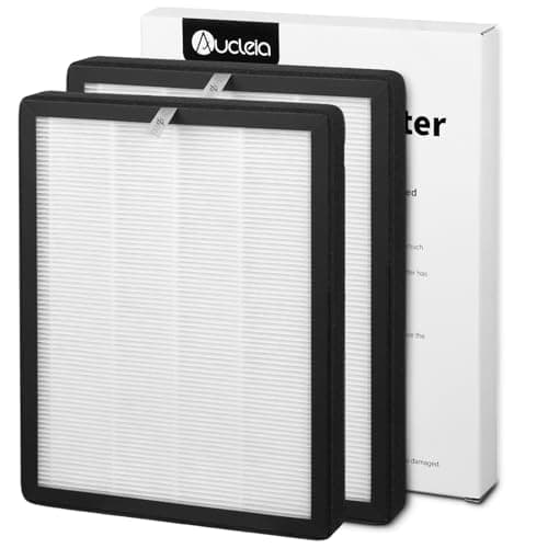Aucleia Original True HEPA Filter for KQ-36/KQ-36A,H13 Larger 3-Stage Filtration, Removes Dust Pets Hair Smoke Odor and More,Air Cleaner for 99.99% Allergies (Includes 2 Filter Sets)