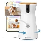 Furbo 360° Dog Camera [Subscription Required] Unlock w/Paid Plan: Home Security & Dog Safety Alerts, Rotating Pet Treat Toss, 2-Way Speaker (Low Risk, 3mo Min. Cancel Anytime)