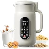Kidisle 10-in-1 Multi-Functional Nut Milk Maker – 51oz Large Capacity | Make Nut, Oat & Soy Milk, Smoothies, Rice Paste, Soup & Boiled Water | 140℉ Heating & 8H Keep Warm, 12H Delay Start, Cream