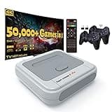Kinhank Retro Game Console 256GB, Super Console X PRO Built-in 37,000+ Games, Video Game Console for 4K TV HD/AV Output, Wireless 2.4G Controllers
