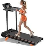 Folding Treadmill with Incline,320+ lbs Capacity Portable Treadmills with Handlebar