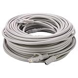 Omquot 5M (20m) RJ45 + DC Ethernet CCTV Cable with Power Extension for IP Cameras NVR System 10Mbps 100Mbps for Indoor and Outdoor Use Black Plastic