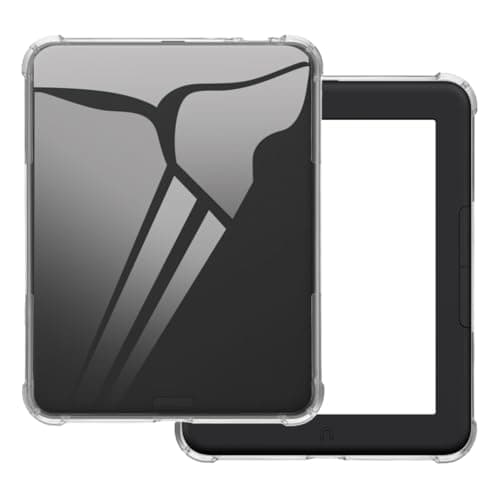 OAGELIM Case Compatible with Nook GlowLight 4E 6.0 2022, Lightweight Soft TPU, Anti-Scratch Ultra Slim Protective Tablet Cover, Shockproof Shell Impact Resistant(Clear)
