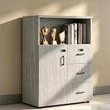 YCZYCZ Lateral File Cabinet with Lock, Metal Office Storage Cabinet, 2 Drawer Lateral File Cabinets for Home Office, A4 Letter Size, Heavy Duty Steel Filing Cabinet for Documents Storage