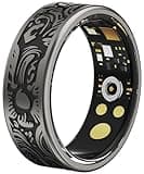 CNBRO Smart Ring Heart Rate Monitor Sleep Ring Fitness Tracker Blood Pressure Step Counter Calories Pedometer Waterproof Health Vintage Smart Rings for Men Women Unique Anillo inteligente