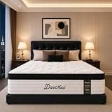 DANNASI 12 Inch Queen Size Medium Firm Hybrid Mattress, Individually Pocket Spring with Gel Memory Foam, Fiberglass-Free Motion Isolation Mattress for Back Side Sleepers, CertiPUR-US Certified