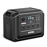 OUPES Mega 1 Lite Portable Power Station 1024Wh, 2000W AC Outlets (4500W Peak), LiFePO4 Battery Solar Generator, 0-100% AC Charge in 46 Mins, 140W PD, UPS for Home Backup, Outdoor Camping, RV Off-Grid