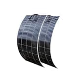 2 Pcs Solar Panels - 200W high Efficiency Solar Panel Each, 12V - Ultra-Thin, Lightweight, and up to 26% More Power - Ideal for RVs, Boats, Off-Grid Systems, and Unique roof Surfaces