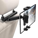 bokilino Tablet Holder for Car Headrest, [3 in 1 Adjustable Extension Arm] iPad Car Mount for Back Seat, Road Trip Essentials for Kids, for 4.7-12.9" Like iPad Pro, Air, Mini, Galaxy, Fire HD Tablet