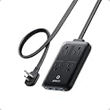 Anker Charging Station, 20W Max 8-in-1 USB-C Power Strip for iPhone 15/14 and MacBook Air/Pro, 5 ft Thin Cord with 4 AC, 2 USB-A, and 2 USB-C Ports, Fast Charging Desktop Charger for Travel, Office