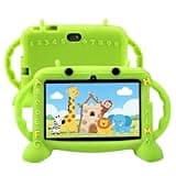 Kids Tablet, 7 inch Tablet with Case for Kids 2-10, Educational Learning Toddler Tablet Android 11, 3GB RAM+32GB ROM Storage, WiFi，Bluetooth，with Google Play YouTube, Baby Girl boy Present（Green）