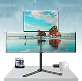 TV Bracket, Triple Monitor Stand Mount, Three Heavy Duty Full Motion Adjustable Arms with Metal Base for Three Max 27 Inch Computer Screen TV Mount TV Stand