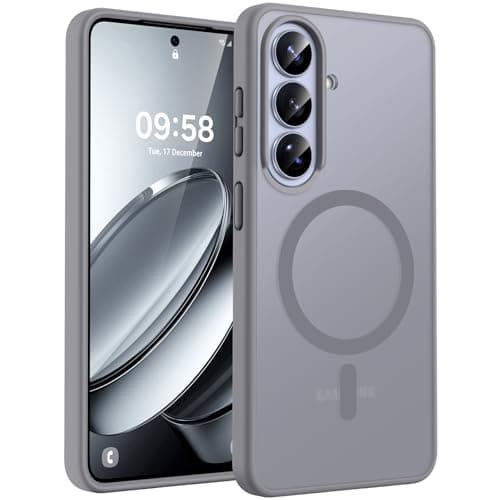 TOCOL for Samsung Galaxy S26 Case, Compatible with Magsafe, Full Camera Protection, Built-in Magnetic Ring, Drop Protection, Translucent Matte Phone Case for S26 6.3 inch (Gray)