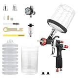 AEROPRO Tools R500 LVLP Air Spray Gun with 22 Ounce Disposable Paint Cups, A610 Paint Guns Automotive, Car Paint Gun Sprayer, Paint Gun for House Painting, Car, Furniture, Varnish and Top Coat