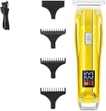 WTYBRMYO Hair Cutting Tool, Oil Head Electric Pusher Scissors Carving Barber LCD Digital Display Clipper