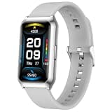 G301 Smart Watch with Heart Rate Monitor, Step Counter, Sleep Tracker, IP68 Waterproof, Long Standby, Sports Fitness Band (Silver)