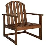 DXKDUSOKJ Solid Acacia Wood Patio Sofa Chairs with Armrests, 2 Pcs Set for Outdoor Balcony or Patio Living Space, Easy Assembly