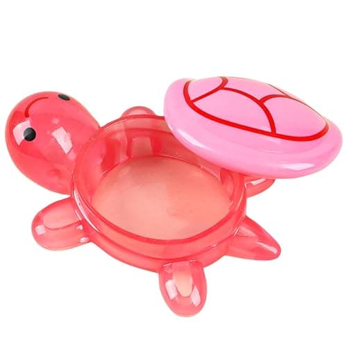 Synvexor 2026 NEW Luminous Candy Dish Bowl with Lid Ornament Decorations Glow in the Dark Turtle Candy Basket for Home Office Wedding Desktop Candy Container Storage Pink