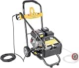 7.5HP 2200PSI Petrol Pressure Washer, Gasoline High Pressure Cleaner with 5 Nozzles & 26ft Hose on Wheels for Car, Patio, Driveway, Garden, RV, Boat, Deck and Outdoor Surfaces (Professional Grade)