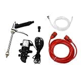 Pwshymi 12V High Pressure Water Pump Portable Car Washer Kit for Easy Vehicle Cleaning and Garden Irrigation - 1 X Water Sprayer and 1 X Cleaning Pump