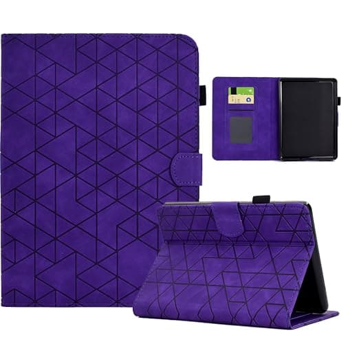 PREDCFVY Premium Leather Folio Stand Case Compatible with Kindle Paperwhite 1/2/3/4 6 Inch Multi-Angle Display (Mor)