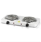 1800W Dual-Burner Portable Induction Cooktop, Built-in Countertop Model, Equipped with Sensor Touch Controls, Dual-Burner Induction Cooktop for Cooking (whiteFour)