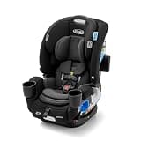 Graco® 4Ever DLX Slim 4-in-1 Infant to Toddler Car Seat, Rear Facing, Forward Facing, to High Back Booster & Backless Booster, Slim Car Seat Saves Space & Grows with Child, Thompson