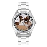 NTVOWPZO Three-Hand Analog Stainless Steel Watches for Men Easy Reader