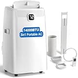 Portable Air Conditioners, 14,000 BTU Portable AC Unit for Room up to 650 Sq. Ft, 3 in 1 Small AC Unit with 24H Timer Smart Sleep Mode, Smart Stand up Air Conditioner for Bedroom Kitchen Garage