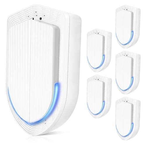 Plug In Air Ionizers - 6Pack Negative Ion Technology Air Purifier, Quiet Mini Air Freshener for Home, Bedroom, Office, Basement - Portable Air Purifiers for Odor, Dust, Smoke, Pet Smell White