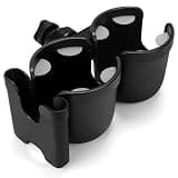 Accmor Stroller Cup Holder with Phone Holder, Bike Cup Holder, Universal Cup Holder for Uppababy Nuna Doona Strollers, 2-in-1 Cup Holder for Walker, Wheelchair, Scooter