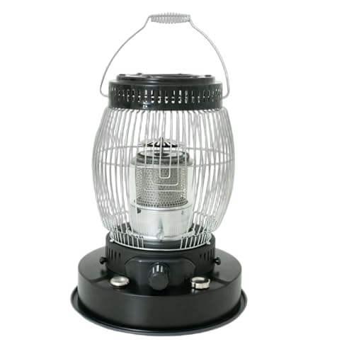 OVLRIJP Small Kerosene Heater Indoor, 15000 BTU Kerosene Heater for Indoor Use with Portable Handle, Kerosene Stove for Camping, Hunting, Cooking, Home, Garage (Black)
